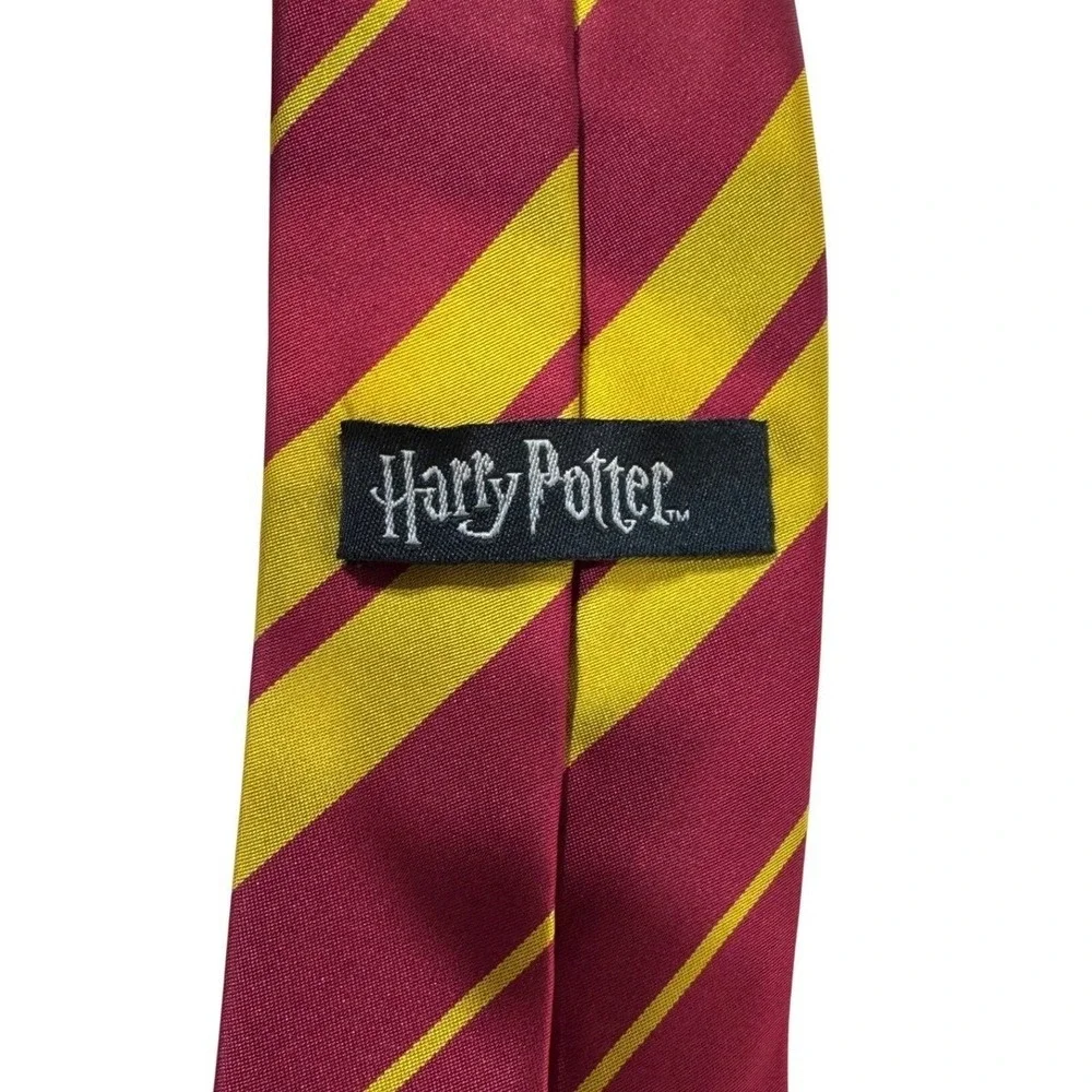 Harry Potter Gryffindor House Crest‎ Tie Striped Polyester Burgundy Gold